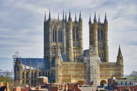 Lincoln cathedral in Lincolnshire
