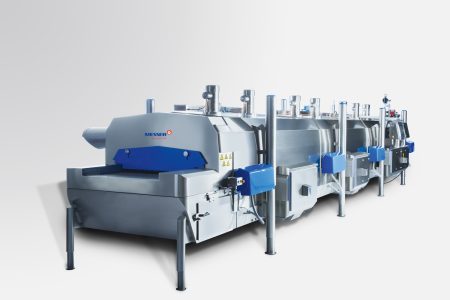 The Messer Wave Impingement Freezer processes IQF desserts to dumplings and helps food producers increase production while reducing staffing requirements.