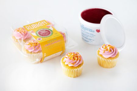 Rubicon Vegan Lemon Raspberry Cupcakes featuring Washington Red Raspberries